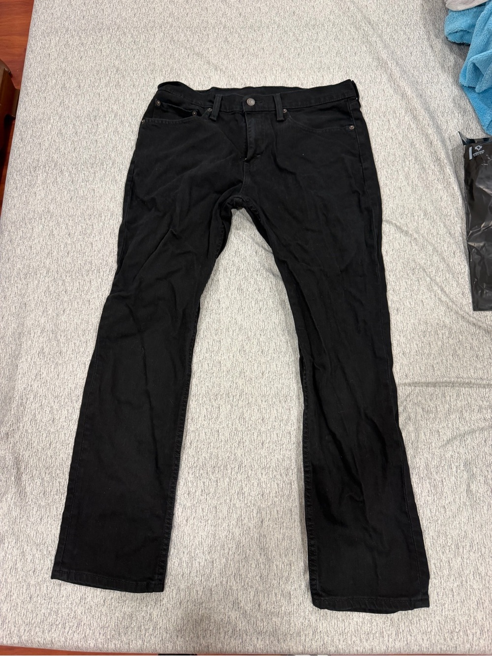 Levi's Black Straight Leg Jeans